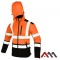 Jacheta Softshell reflectorizanta SOFTREF din material impermeabil portocaliu