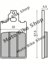 MBS Placute frana Aprilia Tuareg/Malaguti/Piaggio Free, Cod Produs: 55492OL foto