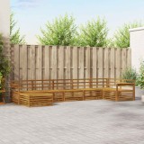 vidaXL Seturi de canapele 7 pcs natural Lemn Solid de Acacia 3373804