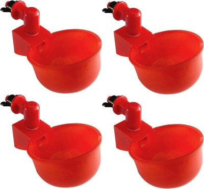 Set 4 adapatoare automate pentru pasari, Mmgoqqt, Plastic, 10.5 x 6.5 x 4 cm, Rosu foto