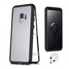 Husa Telefon Magnetica Samsung Galaxy S9 g960 Clear&amp;amp;amp;Black foto