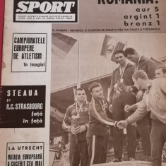 Revista SPORT nr. 17/septembrie 1966(Progresul,Steaua...)