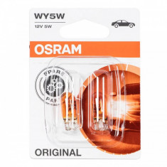 Set becuri auto Osram, 5 W, soclu WY5W, 2 bucati foto