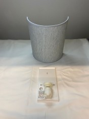 Aplica textil gri foto