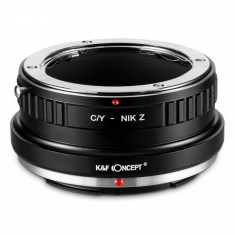 Adaptor montura K&F Concept C/Y-Nik Z de la Contax Yashica la Nikon Z6 Z7 KF06.370