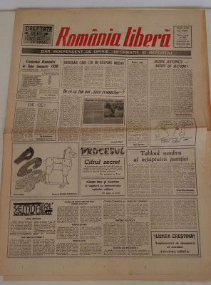 Rom&amp;acirc;nia Liberă (18 februarie 1990) serie nouă nr. 49 * conține Lumea Creștină * foto