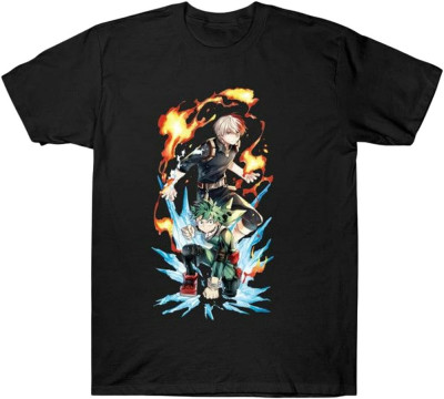 Tricou pentru Cosplay My Hero MHA - Tricou cu sublimare 3D cu decolteu - Cămașă foto