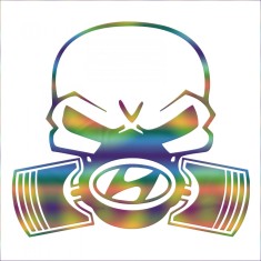 Sticker Hyundai Toxic , Autocolant Auto Statement din Folie Oracal Smart Vinyl