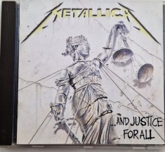Metallica - ... And Justice For All NM / NM CD muzica Vertigo Europa heay metal