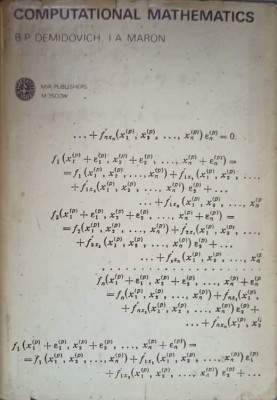 COMPUTATIONAL MATHEMATICS-B.P. DEMIDOVICH, I.A. MARON-219143 foto