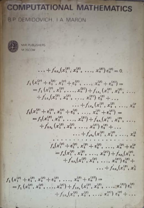 COMPUTATIONAL MATHEMATICS-B.P. DEMIDOVICH, I.A. MARON-219143