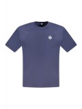 Cumpara ieftin Tricou barbati, cu mini logo brodat, Regular fit, Bleumarin, S
