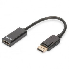 Cablu ASSMANN ELECTRONIC Displayport - HDMI 0.15m Black foto