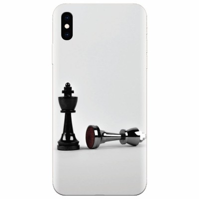 Husa silicon pentru Apple Iphone XS Max, Chess foto