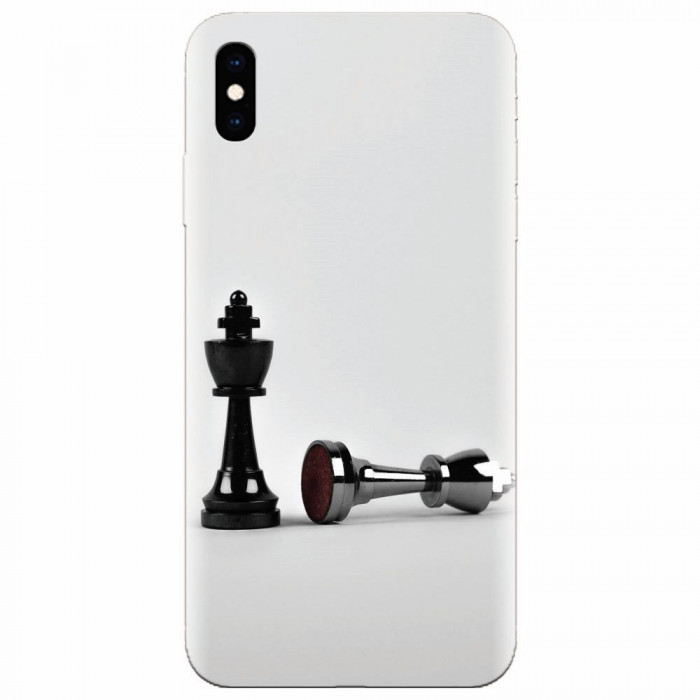 Husa silicon pentru Apple Iphone X, Chess