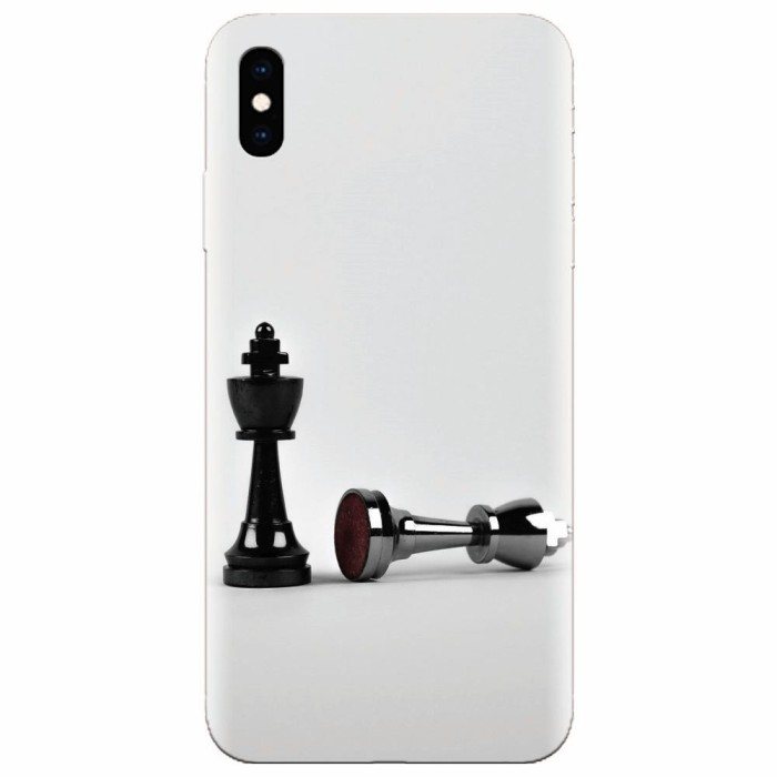 Husa silicon pentru Apple Iphone XS Max, Chess