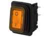 Comutator Basculant Marquardt DPST ON-OFF 20A 250V AC, Galben/Negru, Iluminare Galbena, IP40/IP65