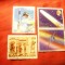 Serie Paraguay 1986 - Cosmos . Cometa Halley 3 valori stampilate , cu vigneta