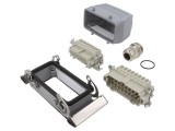 Set Conector HDC Tată-Mamă Soclu-Mufă, 16 Pini