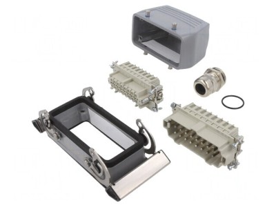 Set Conector HDC Tată-Mamă Soclu-Mufă, 16 Pini foto