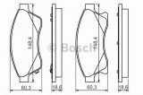 Set placute frana,frana disc CHEVROLET AVEO Hatchback (T300) (2011 - 2016) BOSCH 0 986 494 433