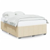 Cumpara ieftin Cadru de pat fara saltea, crem, 160x200 cm, textil
