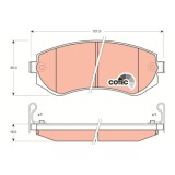 TRW set placute frana, frana disc Cotec