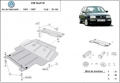 Scut motor metalic VW Golf 3 1991-1998 foto