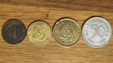 R10 Germania nazista set colectie istoric- 1 5 10 50 Pfennig Reichspfennig 1929-1936, Europa