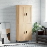 VidaXL Dulap &icirc;nalt, stejar sonoma, 69,5x34x180 cm, lemn compozit