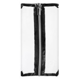 Portfard Transparent din PVC 23x11cm cu Margine Neagră, CMCLASS