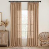 Cumpara ieftin Set 2 Bucati Draperie 140 x 225 cm , Maro - CN