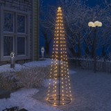 Cumpara ieftin Decorațiune brad Crăciun conic 136 LED-uri alb cald 70x240 cm