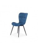 Scaun living BUC 247, catifea, ergonomic, picioare metalice, 110 kg