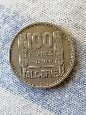 MONEDA - 100 FRANCI 1950 -Algeria foto