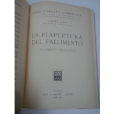 LA RIAPERTURA DEL FALLIMENTO - ANDREA ARENA