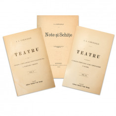 I.L. Caragiale, Note și Schițe, colligat cu Teatru 2 volume, piese rare