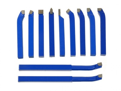 Set 11 instrumente de strunjire 8x8mm, Geko G01240 foto