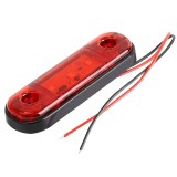 Lampa gabarit auto cu LED 12V-24V Rosie - 104-Red