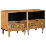 vidaXL Dulap de noapte cu sertar 2 pcs natural 40 x 33 x 46 cm 4018267