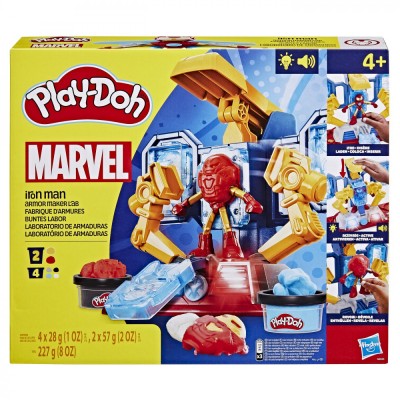 Play doh iron man laboratorul de armura foto