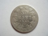 ROMANIA - 50 BANI 1900 , AG835 , CAROL I, L17.24