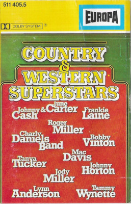 Casetă audio Country &amp;amp; Western Superstars, originală foto