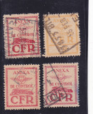 ROMANIA 1953-55 CFR VARIETATI 4 TIMBRE!, Transporturi, Nestampilat