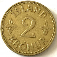 ISLANDA 2 KRONUR 1940,( Regele Christian X al Danemarcei.),KM#4.2 foto