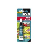 Adeziv Vinil &amp; PVC Moale Bison Vinyl Plastic 25ml, Transparent, Rezistent la Apa - Ideal Barci Gonflabile, Piscine, Saltele