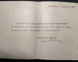 Scrisoare semnata olograf de criticul academicianul George Oprescu