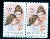 SUA 1980, Personalitati, Keller, Sullivan, serie neuzata, MNH