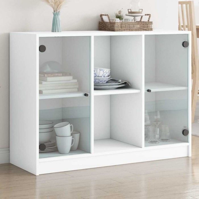 Dulap, alb, 102x37x75,5 cm, lemn prelucrat