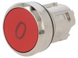 Comutator apăsare 22mm roșu stabil